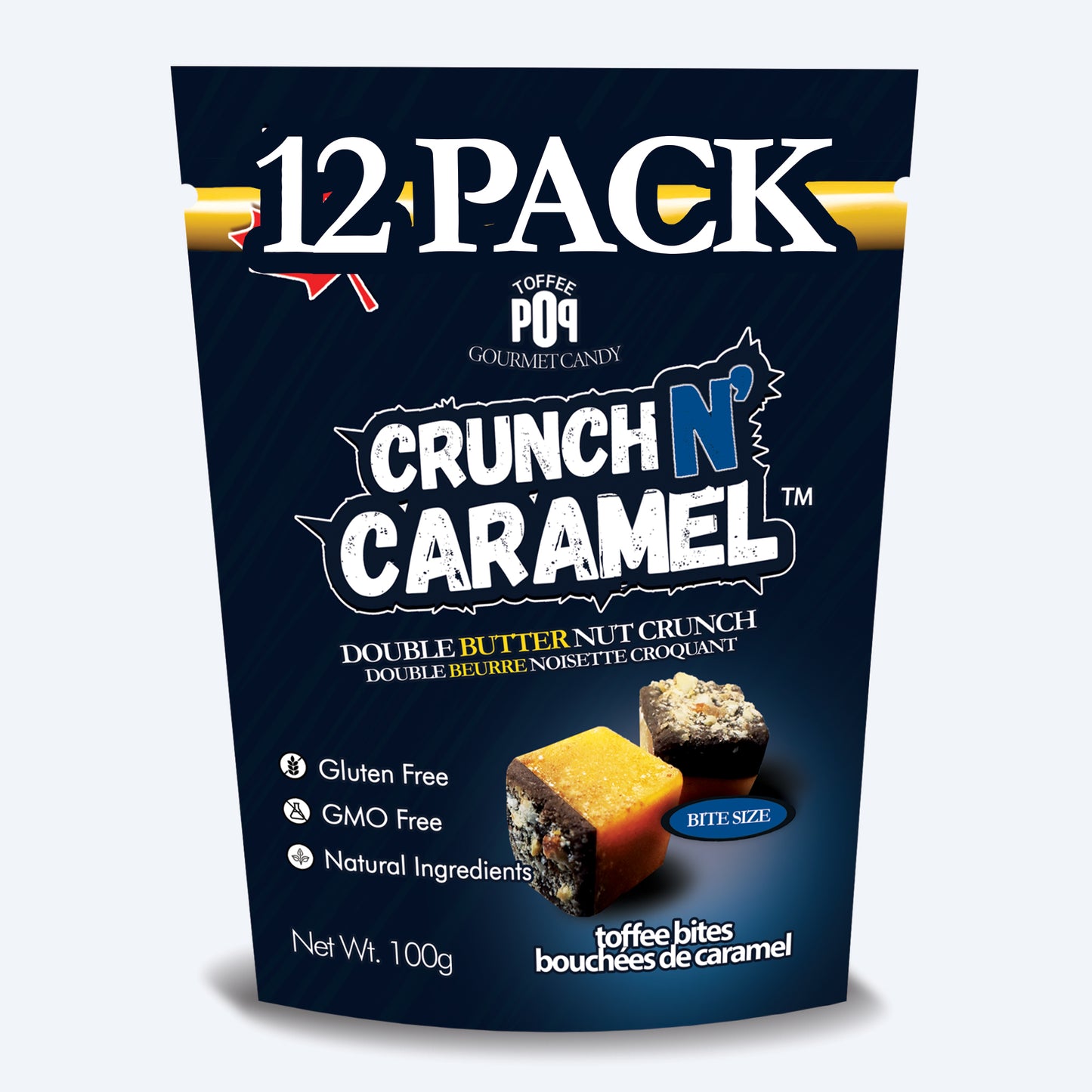 CASE OF 12 - Double Butter Nut Crunch - The Original English Toffee - 80g