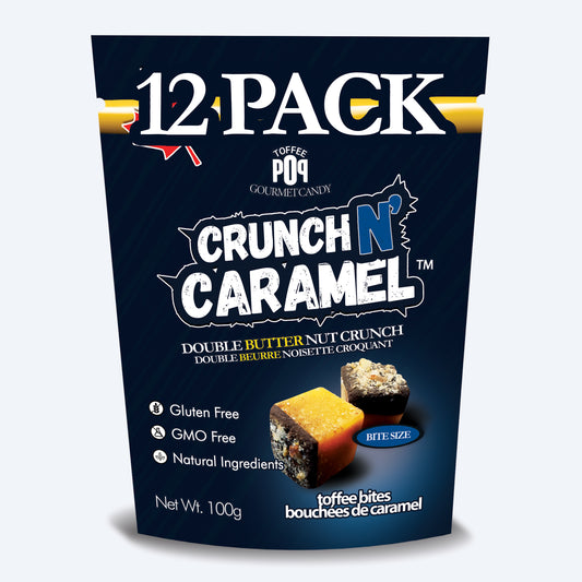 CASE OF 12 - Double Butter Nut Crunch - The Original English Toffee - 80g